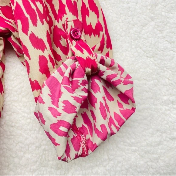 BeBop Cheetah Print Dress - Pink Juniors Size Medium - Picture 6 of 9